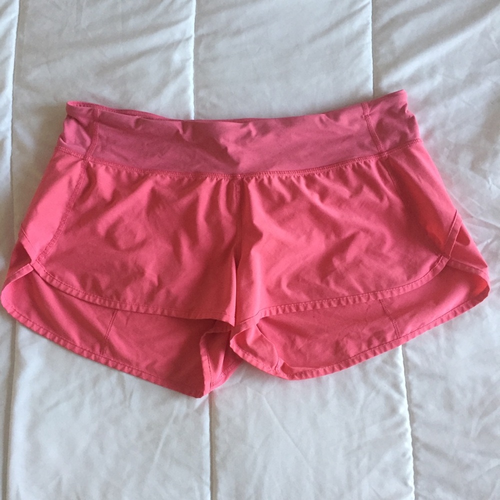Hot pink lululemon shorts